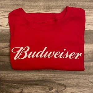 Hanes Shirts - Men’s Budweiser Red Size Large Hanes T-shirt Hanes Shirts - Men’s Budweiser Red Size Large Hanes T-shirt